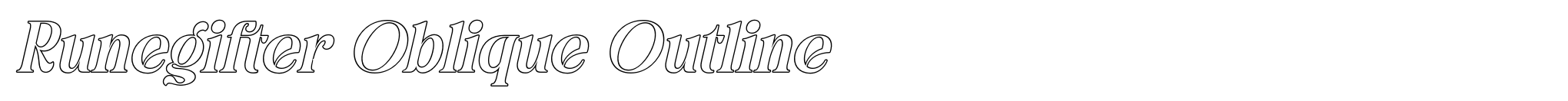 Runegifter Oblique Outline image